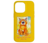 Cute Cat - Ríe con todo tu corazón todos los días 1 - Fan Fun Carcasa para iPhone 14 Pro Max