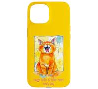 Cute Cat - Ríe con todo tu corazón todos los días 1 - Fan Fun Carcasa para iPhone 15