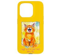 Cute Cat - Ríe con todo tu corazón todos los días 1 - Fan Fun Carcasa para iPhone 15 Pro