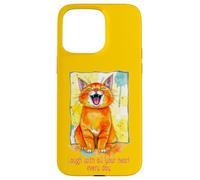 Cute Cat - Ríe con todo tu corazón todos los días 1 - Fan Fun Carcasa para iPhone 15 Pro Max