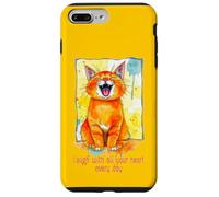 Cute Cat - Ríe con todo tu corazón todos los días 1 - Fan Fun Carcasa para iPhone 7 Plus/8 Plus
