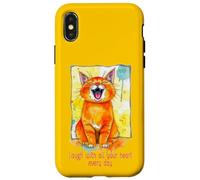 Cute Cat - Ríe con todo tu corazón todos los días 1 - Fan Fun Carcasa para iPhone X/XS