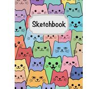 Cute Cat Sketchbook for Kids: Kawaii Drawing Book for Girls & Boys | 8.5 x 11 in Large Size | Blank Pages for Doodling, Sketching & Creative Fun | Perfect Gift for Cat Lovers