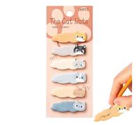 Cute Cat Sticky Notes, Cartoon Paper Markers, 3 Inches Sticky Notes with Strong Adhesive, Colorful Paper Memo Pads with Easy Peel Design, Office School Supplies, Note Markers for Students Teachers