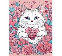 Cute Cat Valentine Coloring Book: For Kids
