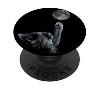 Cute Cat with Moon Costume - Funny Cat/Best Cat Dad Ever PopSockets PopGrip Adhesivo