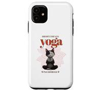 Cute Cat Yoga Spiritual Meditation Zen Balance Namaste OM Carcasa para iPhone 11