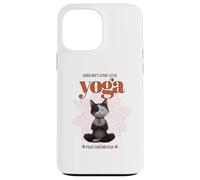 Cute Cat Yoga Spiritual Meditation Zen Balance Namaste OM Carcasa para iPhone 13 Pro MAX