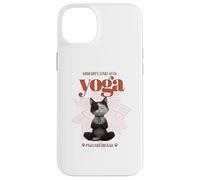 Cute Cat Yoga Spiritual Meditation Zen Balance Namaste OM Carcasa para iPhone 14 Plus