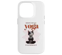 Cute Cat Yoga Spiritual Meditation Zen Balance Namaste OM Carcasa para iPhone 14 Pro
