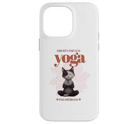 Cute Cat Yoga Spiritual Meditation Zen Balance Namaste OM Carcasa para iPhone 14 Pro MAX