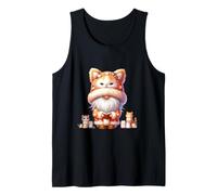 Cute Cats And Books Cat Grandpa Gnome Graphic For Book Lover Camiseta sin Mangas