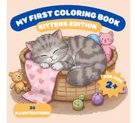 Cute Cats: Bold and Easy Coloring Book 30 Simple Large Print Designs for Adults, Seniors and Kids, Simple Coloring Book (My First Coloring Book)