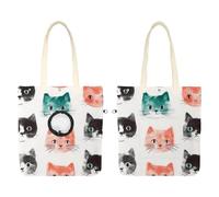 Cute Cats Cat Out Bag - Bolsa de hombro para gatos con cabeza de exhibición manos libres, bolsa de hombro para viajes al aire libre