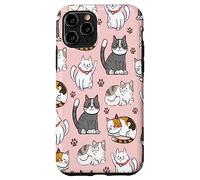 Cute Cats & Claws Pattern for Kittyie and Pet Owners Carcasa para iPhone 11 Pro