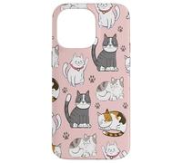 Cute Cats & Claws Pattern for Kittyie and Pet Owners Carcasa para iPhone 14 Pro MAX