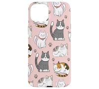 Cute Cats & Claws Pattern for Kittyie and Pet Owners Carcasa para iPhone 15 Plus