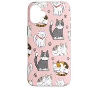 Cute Cats & Claws Pattern for Kittyie and Pet Owners Carcasa para iPhone 16 Plus