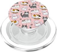 Cute Cats & Claws Pattern for Kittyie and Pet Owners PopSockets PopGrip para MagSafe