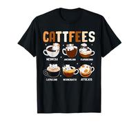 Cute Cats Coffee Lover Adorable Kitty & Caffeine Fan Camiseta