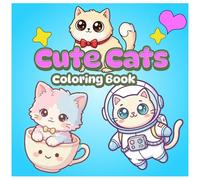 Cute Cats: Coloring Book