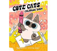 Cute cats Coloring book: Cozy Easy and Simple designs Featuring adorable Siamese Azukican cat kitty fun. No ai used. Azuki pop: Hello Pretty drawings ... & Aduls (Cute Coloring Books - By Jane Bee)