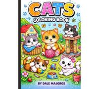 Cute Cats Coloring Book for KidsFun, Relaxing, and Portable A5 Size - Perfect for Home or Travel