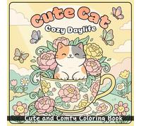 Cute Cats Cozy Daylife: Coloring Book Featuring 50 Pages Of Cats In Cozy Scenes, Designed For Kids, Teens, And Adults To Enjoy A Relaxing, Fun, And ... At Home. (Animal Cozy Daylife Coloring Book)