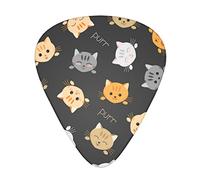Cute Cats Kawaii Joyful Pets - Golpeador Guitarra, Púas de guitarra para bajo y guitarra acústica eléctrica (12 unidades)
