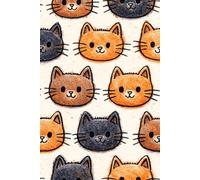 Cute Cats Sketchbook: Blank Drawing Book with Adorable Cat Pattern Cover , Fun Doodle & Art Notebook for Cat lovers (200 Pages)