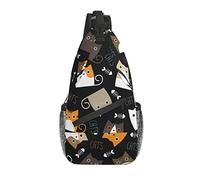 Cute Cats Sling Bag Crossbody Chest Bag Daypack Travel Senderismo Bolso de Hombro para Hombres y Mujeres