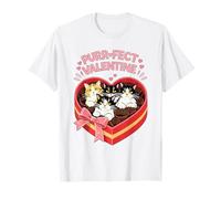 Cute Cats Valentine | Purrfect Valentine | San Valentín Divertido Camiseta