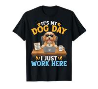 Cute Cavapoo Dog Boss It's My Dog Day I Just Work Here Camiseta