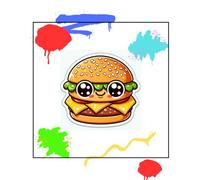 Cute Cheeseburger Kids Notebook Pad Mini Brands Paper