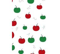 Cute Cherry Notebook - Red Fruit Journal with Minimal Cover | Aesthetic Kawaii Design for Girls, Teens, and Students: Lined Notebook for School, ... Notes | Softcover Matte Finish | 120 Pages