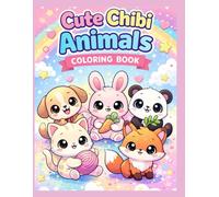 Cute Chibi Animals Coloring Book: Adorable Kawaii Animal Pages for Relaxation & Fun (Cute Chibi Cozy Coloring Book)