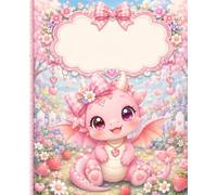 Cute Chibi Dragon Notebook: Kawaii Fantasy Animal Composition Book for Girls, Kids, Teens, School Notes, Journaling, Doodling, and Creative Writing