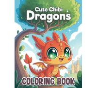 Cute Chibi Dragons Coloring Book: Fantasy-Inspired Coloring Pages with Cute Dragons for Children