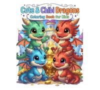 Cute & Chibi Dragons Coloring Book for Kids: Fun, Magical, and Adorable Baby Dragons to Color