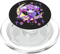 Cute Chibi Kawaii Anime Girls Pastel Goth for Kids PopSockets PopGrip para MagSafe