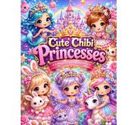 Cute Chibi Princesses: 40 Adorable Kawaii Coloring Pages for Kids