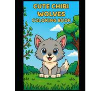 Cute Chibi Wolves: Coloring Book
