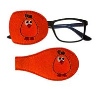 Cute Chick - Parche de tela reutilizable para niños y adultos, para ambliopía ortopédica, tratamiento de oclusión de ojos perezosos para gafas