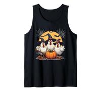 Cute Chickens Witch Funny Farm Halloween Family Matching Camiseta sin Mangas