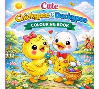 Cute Chickypoo & Duckypoo Colouring Book for Kids Ages 4-14: Adorable Duck & Chick Coloring Pages for Kids