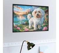 Cute Chien Teddy Puzzle 500 Piezas Educativo 3D Familiar Premium Faune paysagère rêveuse Rompecabezas para Familia Desafío Intelectual DIY Creativo Decoración Hogar 500 PCS