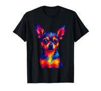 Cute Chihuahua Dog Colorful Dog Lover Pop Art Camiseta