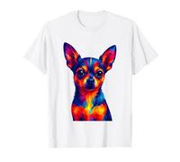 Cute Chihuahua Dog Colorful Dog Lover Pop Art Camiseta