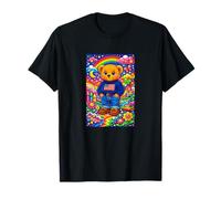 Cute Childish Teddy Bear World Illustration Graphic Designs Camiseta