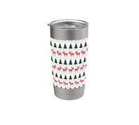 Cute Christmas and Winter Holiday Design Vaso térmico de acero inoxidable de doble pared